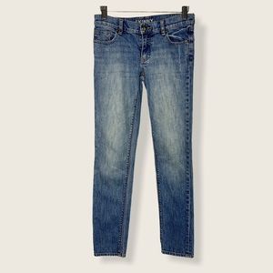 New York & Co Skinny Leg Faded Blue Denim Jeans